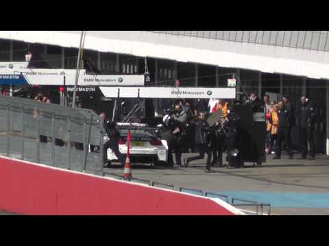 DTM Testfahrten Hockenheim 2014 - BMW Reifenwechsel [HD]
