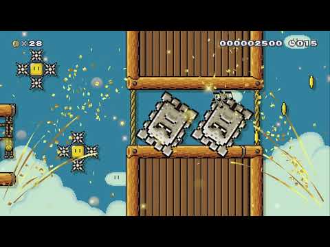 Thwomp SPEED RUN (20sec) by りょう☆Ryou - Super Mario Maker 2 - No Commentary 1by