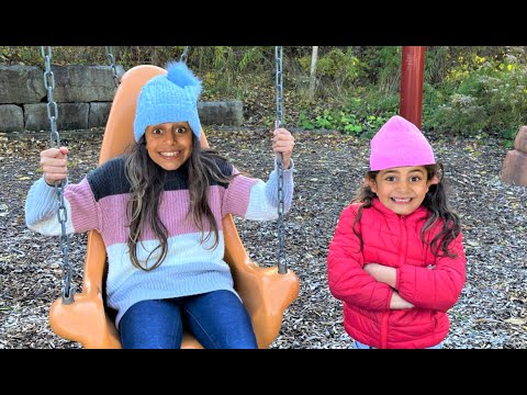 Deema and Sally Play and share rides at the playground | Fair Play for Kids