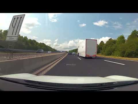 Spannende Fahrt auf der Autobahn A8 zwischen Stuttgart und Karlsruhe