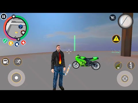 Rope Hero Vice Town | Mutant New Bike Throw On Military Base | Stone Fight Tank Robot With Military