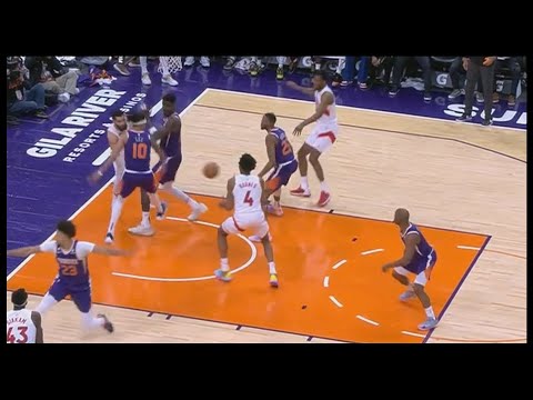 Scottie Barnes 1-Handed Flush - Raptors vs Suns | 1/30/2023