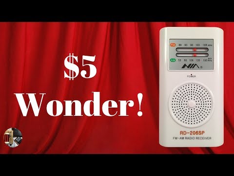 $5 Wonder! NIA RD-206SP FM AM Portable Radio Review