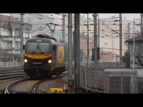 Manobras com a locomotiva 4724 da Medway | Ermesinde