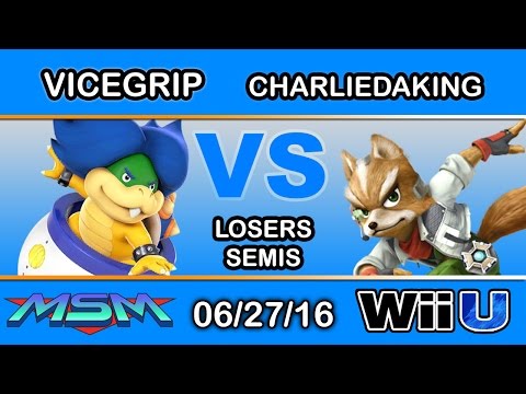 MSM 56 - A2 | Vicegrip (Ludwig) Vs. Atrakt | Charliedaking (Fox) Losers Semis - Smash Wii U