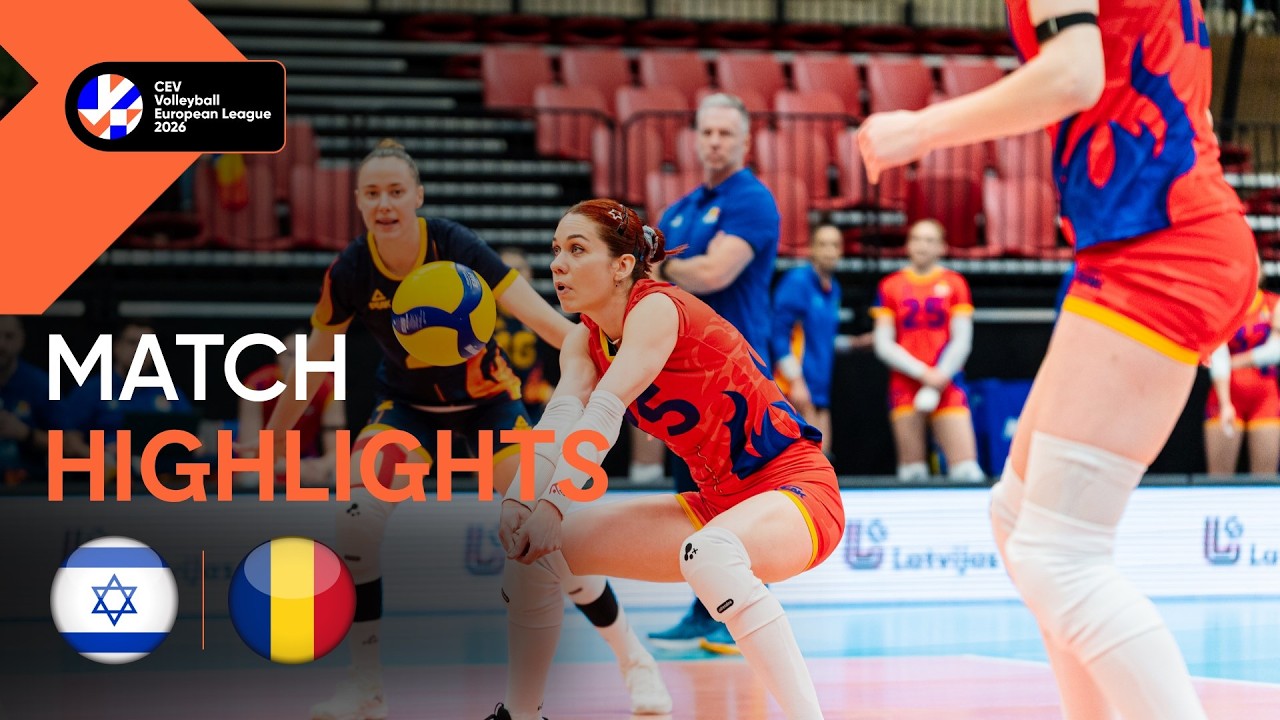 Highlights | ISRAEL vs  ROMANIA| CEV Volleyball European League 2026 | Men