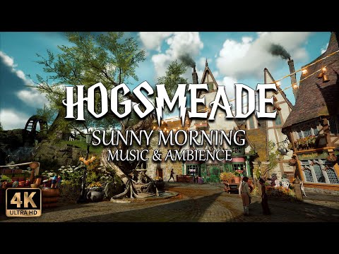A Sunny Spring Morning in Hogsmeade ☀️ | 4K Harry Potter Music & Ambience