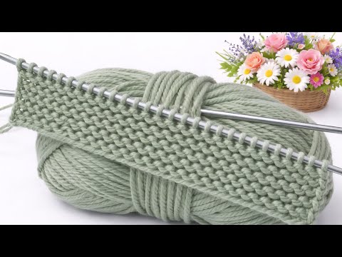 Wow! Eye-catching, easy and beautiful knitting pattern. 😍 Easy scarf, hat, vest, shawl