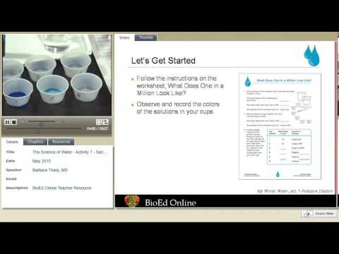 What Is a One Part Per Million Solution