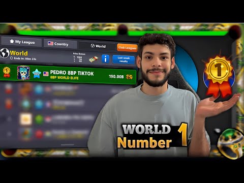 🏆HOW I GOT WORLD #1 IN 8 BALL POOL! 🌍- 190B Winnings World Top League 🥇| Pedro 8BP