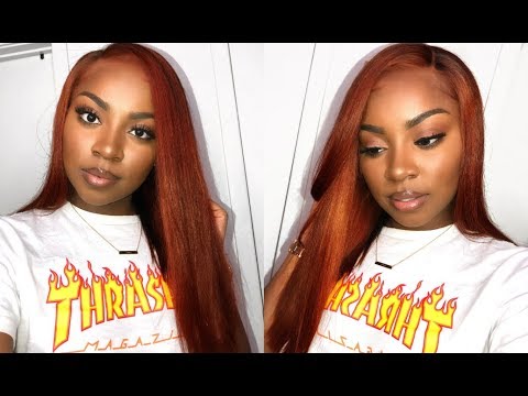 Cinnamon Copper Hair | Afsisterwig.com Preplucked Lace...