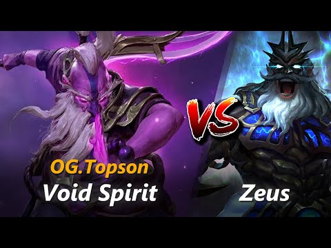 How to Void Spirit mid vs Zeus (feat. Topson) | First 7 minutes