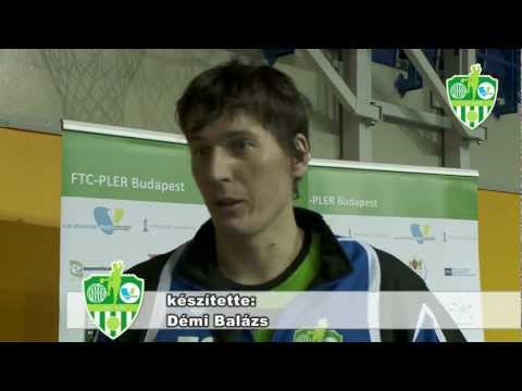Kis Gergely interjú - FTC-PLER - Mezőkövesdi KC (2012.02.04.)