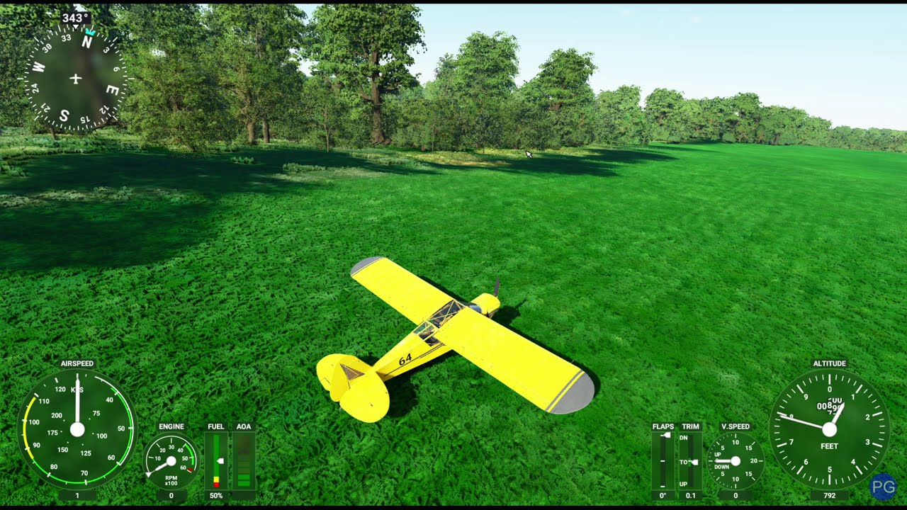 Flying the Zlin Savage Cub in Microsoft Flight Simulator