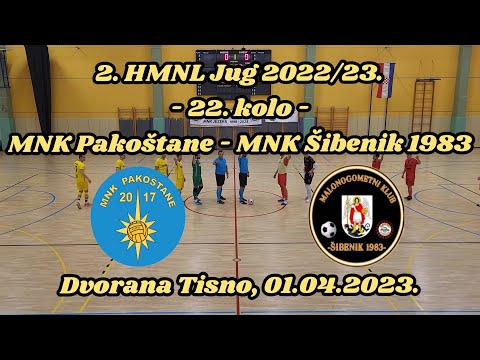 2. HMNL Jug 2022/23. - 22. kolo - MNK Pakoštane - MNK Šibenik 1983  0:3