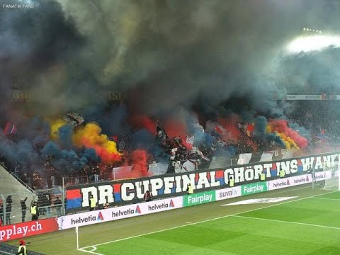 Ultras / Fc Basel Vs Fc Zürich/ 02.03.2017 / choreo / pyroshow / smokebombs ( Switzerland )