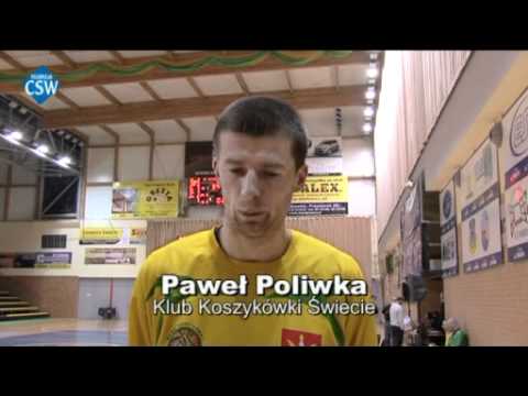 TV CSW: Klub Koszykówki Świecie - Księżak Łowicz