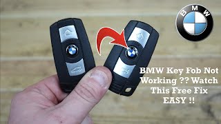 BMW E60 E90 Key Not Working ?? Here Is The Fix !!