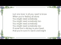 Joe Walsh - You Might Need Somebody Lyrics