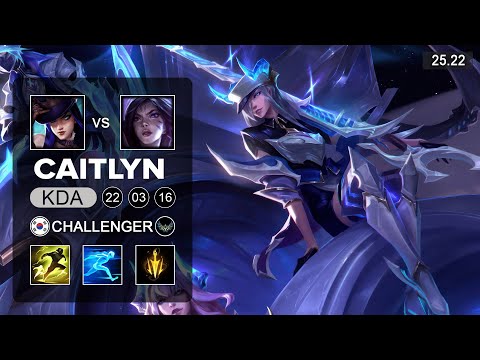 Caitlyn vs Kai'Sa ADC - KR Challenger - Patch 25.22 Season 15