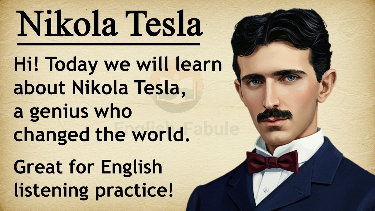 Nikola Tesla || 🔥 Learn English With Story Level 3 || Graded Reader🎧