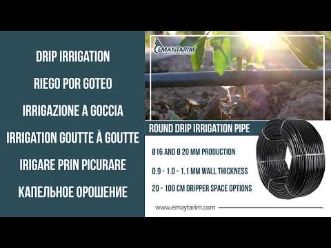 ROUND DRIP IRRIGATION PIPE