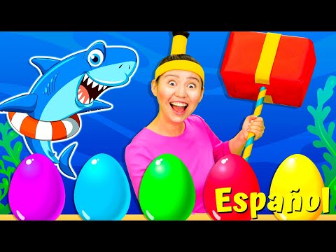 Huevos Sorpresas - Tiburón Bebé + Más Babanana Español Canciones Infantiles
