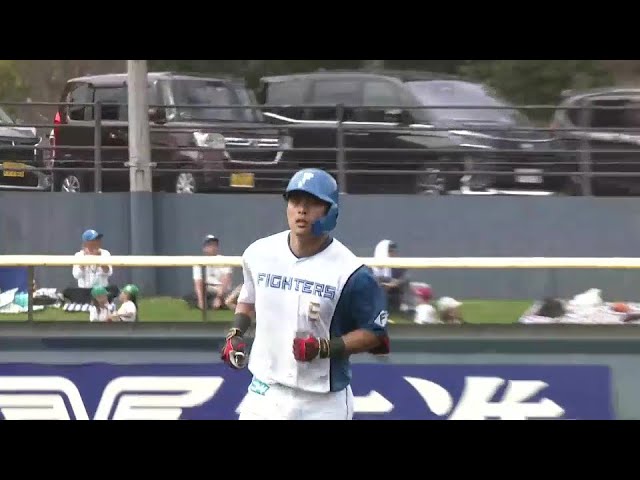 【ファーム】逆方向への1発!! ファイターズ・野村佑希 ライトへの3ランホームラン!!  2024年9月21日 北海道日本ハムファイターズ 対 埼玉西武ライオンズ