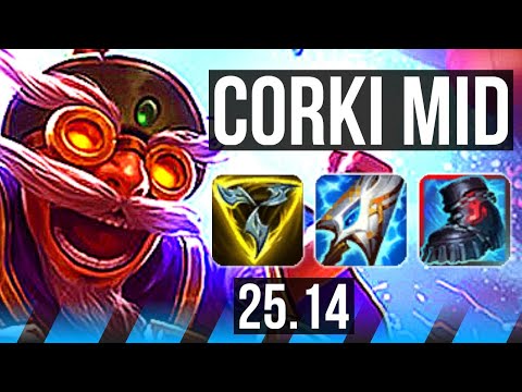 CORKI vs VIKTOR (MID) | 60k DMG | KR Master | 25.14