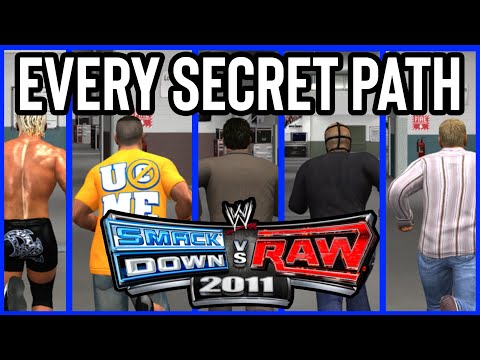 WWE Smackdown Vs RAW 2011: Every SECRET Path  In Road To WrestleMania Mode