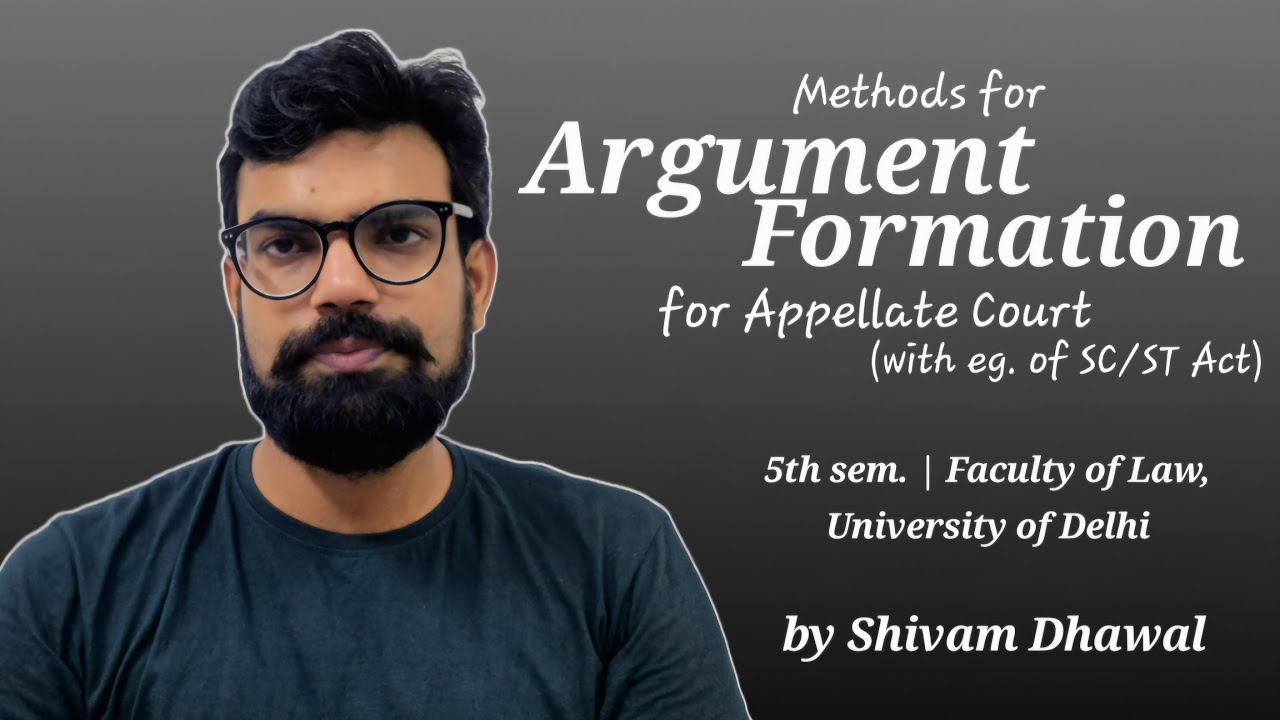 How to write Arguments for Moot problem | Moot Problem 1 ft. SC/ST Act | Shivam Dhawal