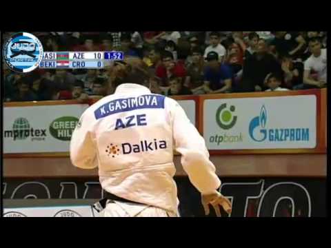Judo Grand Prix Baku 2012 Semifinal -57kg GASIMOVA Kifayat (AZE)-BEKIC Andrea (CRO)