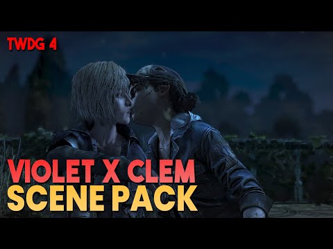 Clem and Violet Romance Scene Pack || The Walking Dead Game Season 4 || 1080p, 60 FPS