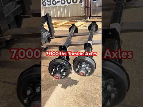 7,000 lbs Torsion Trailer Axles 8 lug