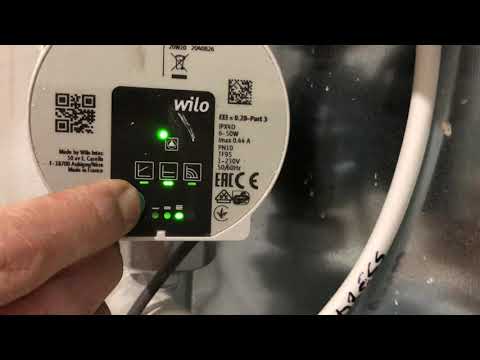 Wilo Para 25/7 Yerden ısıtma pompası, gizli menü, hız nasıl seçilir, çalışma eğrisi how to set
