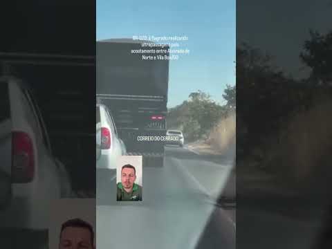 BR-020: é flagrado realizando ultrapassagens pelo acostamento entre Alvorada do Norte e Vila Boa/GO