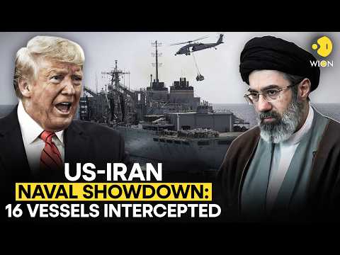 US Navy Intercepts 16 Ships Trying to Break Iran Blockade | WION ...