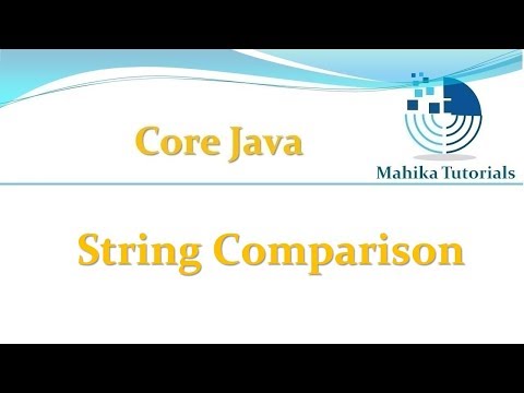Core Java 81 String Comparison