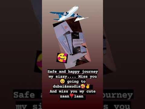 Safe and happy journey my sistaa😍😘💖