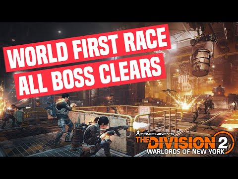 The Division 2 | Operation Iron Horse ALL Boss Clears! World First Race 2nd place