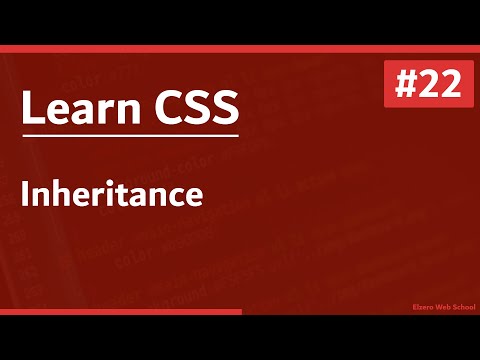 Learn CSS In Arabic 2021 - #22 - Inheritance