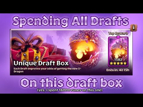 I spent all drafts on Eruptodon Draft Box (yes, 16000 runes) | Dragons: Titan Uprising