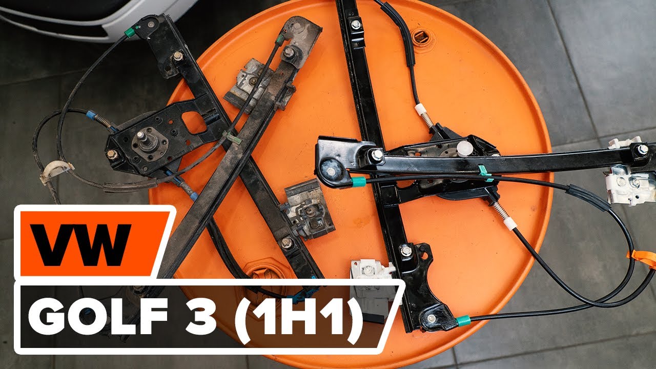 Cómo cambiar: mecanismo de elevalunas de la parte delantera - VW Golf 3 | Guía de sustitución