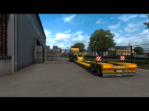 ETS2 | Iveco Stralis 560HP | Low Loader trailer | Amsterdam to Rotterdam - Windturbine delivery