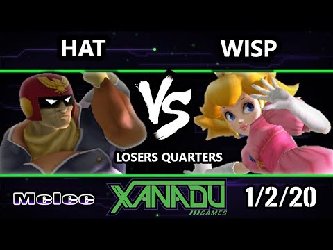 S@X 335 SSBM - hat (Captain Falcon) Vs. Wisp (Peach) Smash Melee Losers Quarters