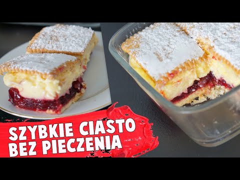 Szybkie Ciasto bez pieczenia dla leniwych  - Wiśniowo Waniliowe Szaleństwo | Sylwetka od Kuchni