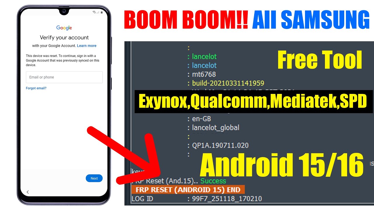 Samsung FRP Bypass 2026 Android 15/16 New Method Tool, Google Account Remove 