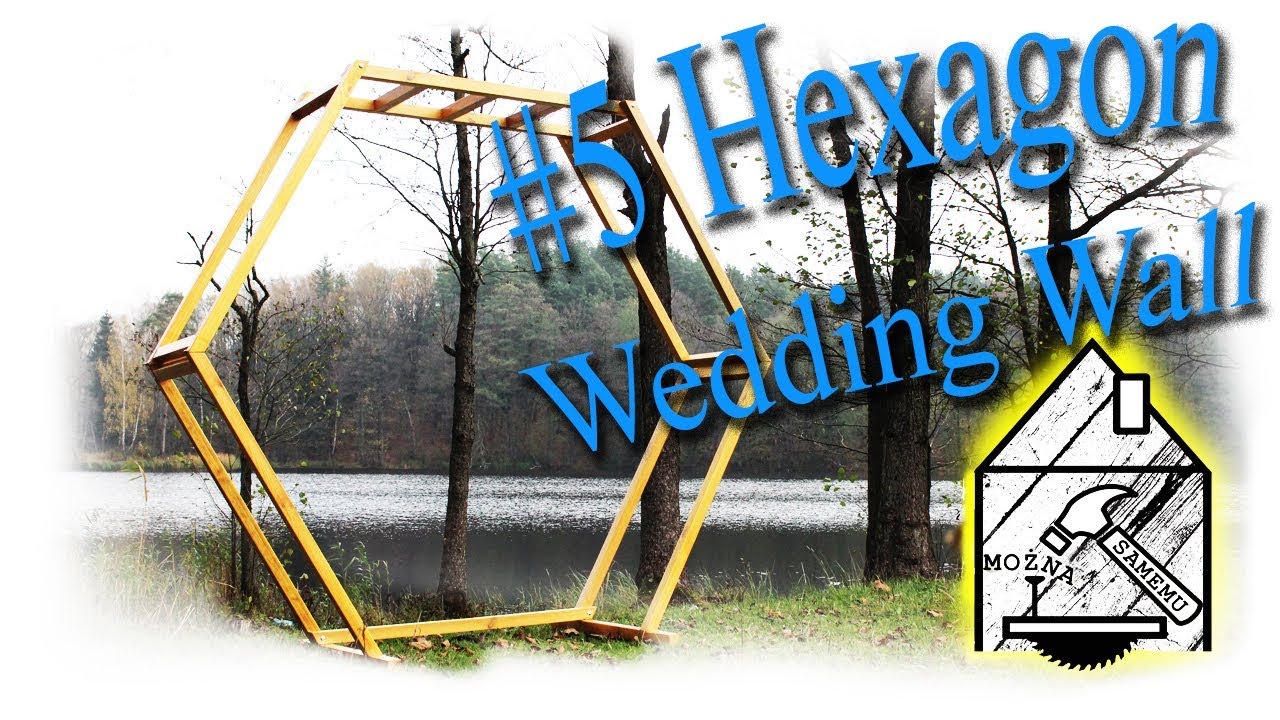 Sześciokątna ścianka weselna - Heksagon DIY