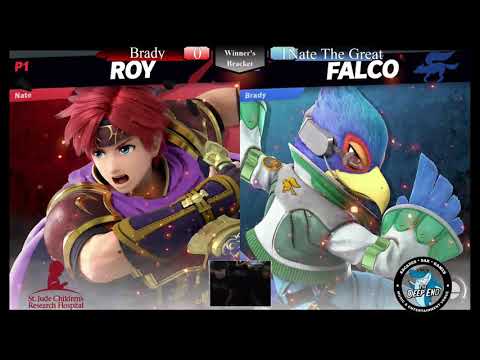 St Jude's Charity Tourney - Winner's Bracket - Brady(Capt Falcon/Falco) Vs. NateTheGreat(Roy)