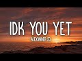 Alexander 23 - IDK You Yet (Lyrics)